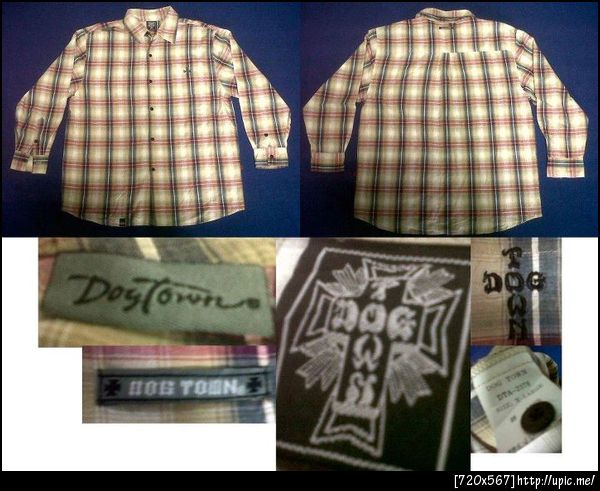 เสื้อเชิร์ต DogTown ลายสก๊อต แบรนด์สเก็ตสุดเก๋า ไซท์ XL ขนาด อก25 ยาว30 สภาพ87% หายากครับ ราคา 450 บาท