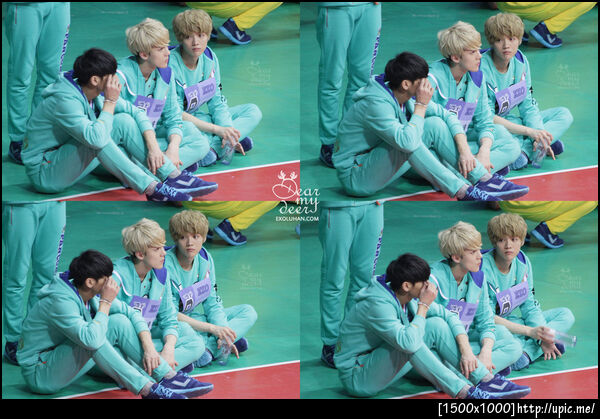 [Pic] 130128 Luhan Tao Suho Chanyeol Sehun at Idol Star Olympic [Deay My Deer] 4P
