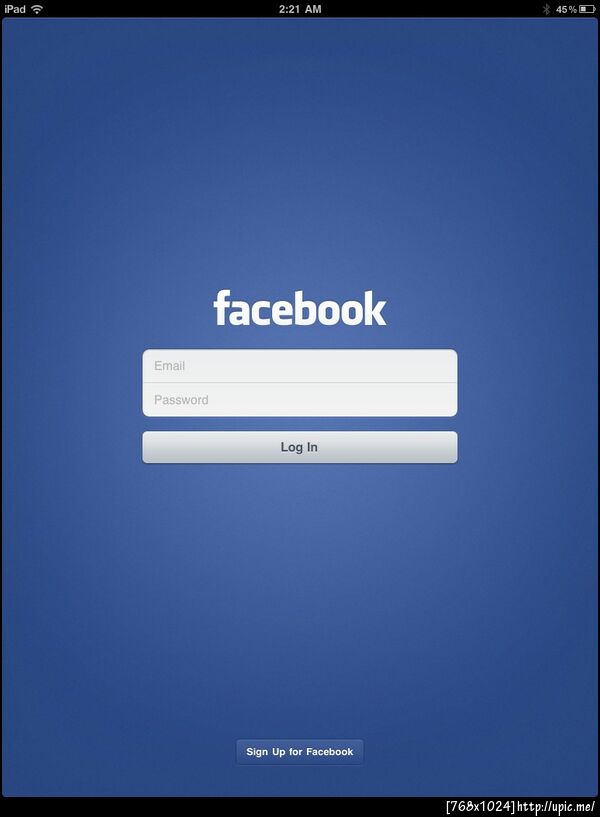 ทดสอบ Facebook for iPad