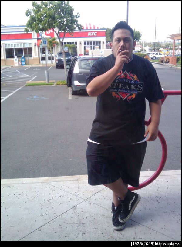 He wanted me to post this photo up on twitter. Just cus.