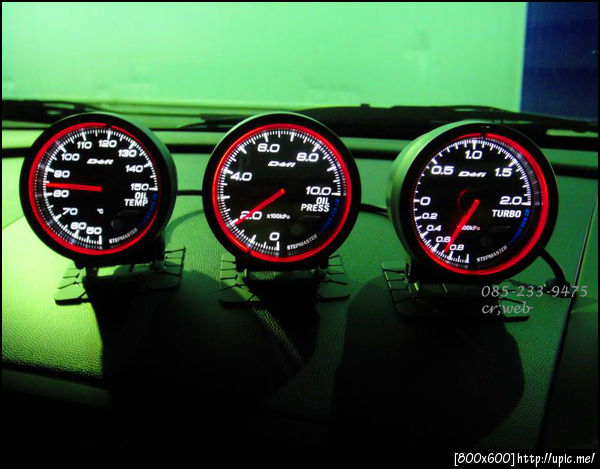 Defi Advance CR หน้าดำไฟขาว เกจวัด Boost, Oil Temp, Oil Press