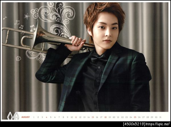 [Pic Scan] EXO 2013 Calendar It's Show Time #Xiumin [Scaned by : kaibaby0114的分] 29P