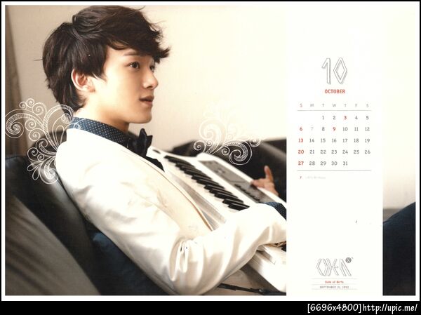 [Pic Scan] EXO 2013 Calendar It's Show Time #Chen [Scaned by : kaibaby0114的分] 29P