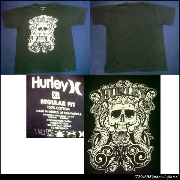 เสื้อ Hurley สกรีนด้านห้าลายกะโหลก ไซท์ XL ไหล่24 อก25นิ้ว ยาว29นิ้วคับสภาพ สภาพ85% ราคา 250 บาท