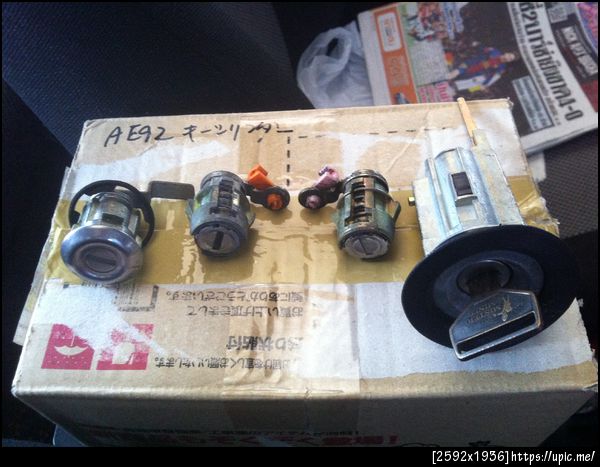 ชุดกุญแจทั้งคัน (กุญแจสตาร์ท,ประตูซ้าย-ขวา,ฝาท้าย)