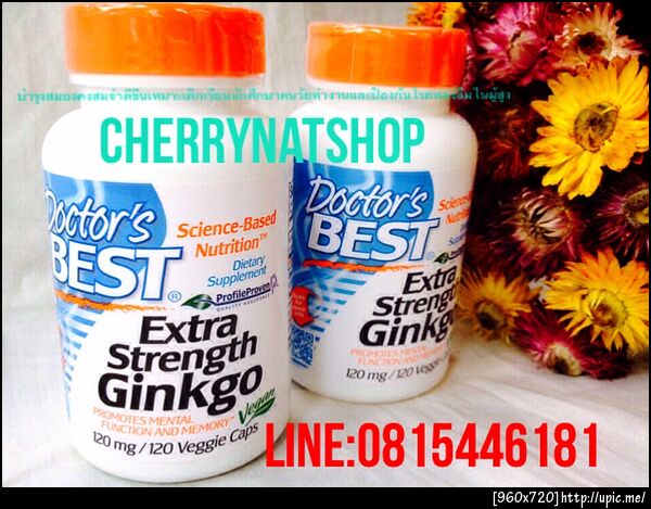วิตามินบำรุงสมองกันโรคหลงลืมDortor's Best Extra Strength Ginkgo by Cherrynatshop
