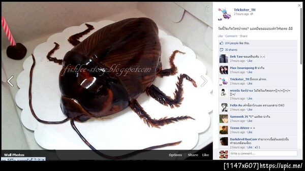 เค้กแมลงสาบ