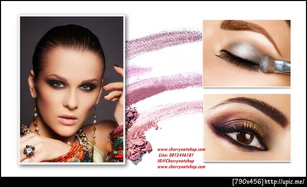 cherrynatshopสอนวิธีแต่งตาอย่างธรรมชาติด้วยพาเลทอายแชโดว์warm color,eyeshadow,พาเลทอายแชโดว์120สีwarm colors,28สีพาเลทอายฯสีน้ำตาลธรรมชาติ