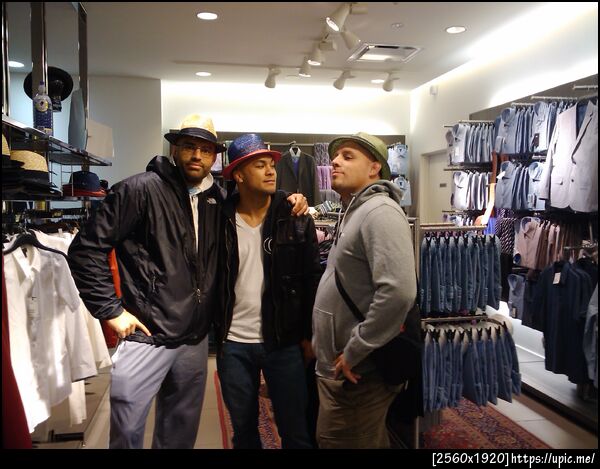 Hat shopping in Vancouver. :)
