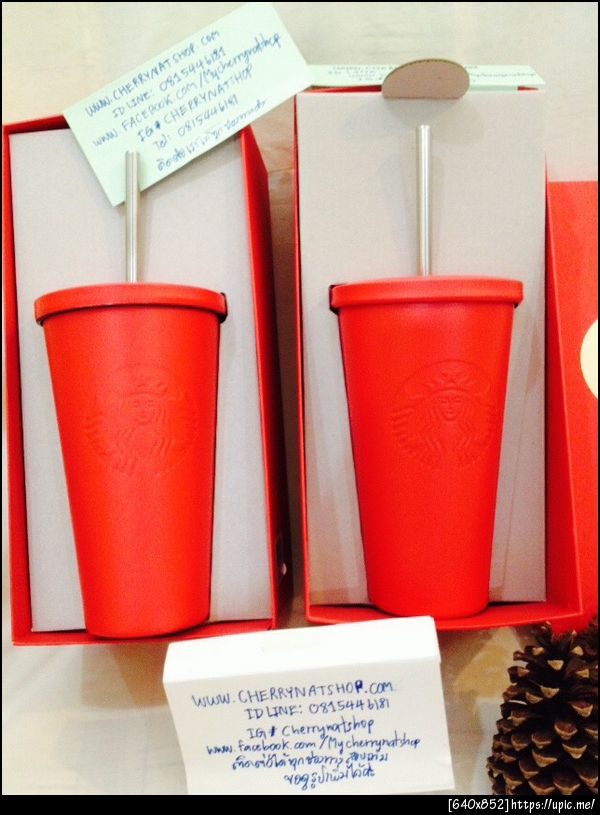 Cherrynatshop,#StainlessSteelColdCup - Matte Redขนาด16 fl oz ราคา 1,750บาท มีกล่องของขวัญแดงค่ะที่ใครๆตามหา ควรเก็บให้ครบทุกสีจ้า