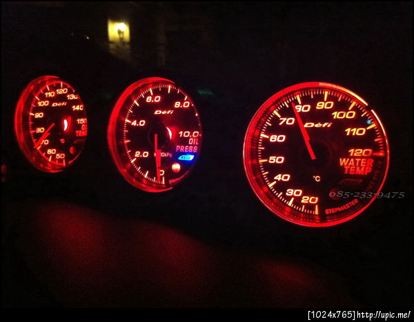 เกจวัด defi advance cr water temp oil temp oil press ไฟแดง