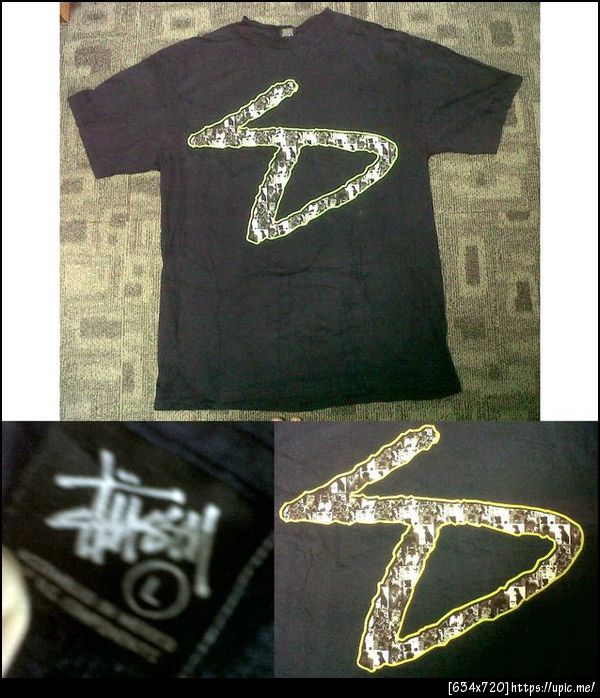 เสื้อ Stussy สกรีนลายอะไรไม่รู้ด้านหลังสกรีนโลโก้ใต้คอเสื้อสีเขียว สีกรมท่าเข้ม ขนาด อก23 ยาว29 สภาพ85% ราคา300บาท