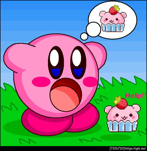 Kirby Inhale Cake