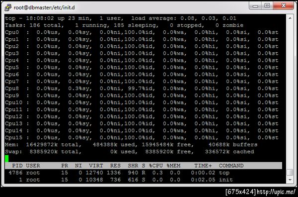 cpu 16 core !!!  (8 core HyperThread) dual Xeon X5550