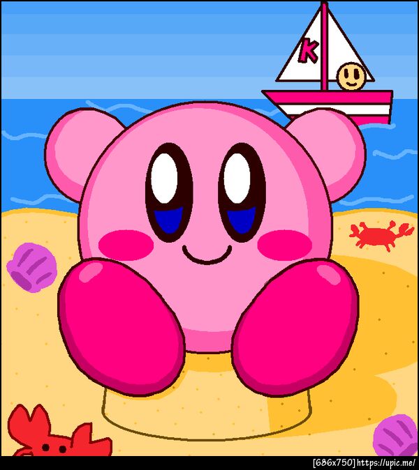 Kirby in Beach 3