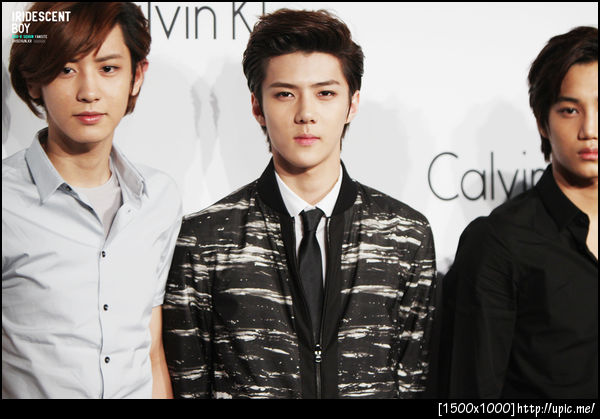 [Pic] 120524 Sehun @ WORLD of Calvin Klein [IRIDESCENT BOY] 3P
