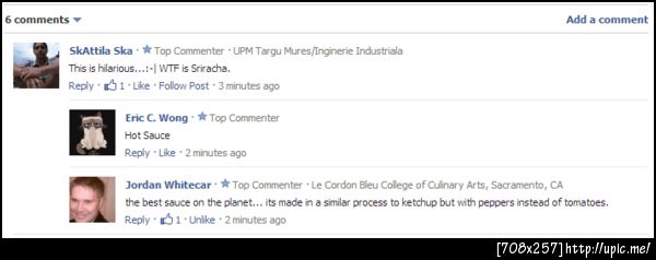 ซอสพริกศรีราชานี่มันดังจริงๆ (จาก http://9gag.com/gag/6153714)