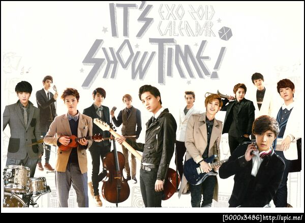 [Pic Scan] EXO 2013 Calendar It's Show Time #All [Scaned by : kaibaby0114的分] 29P