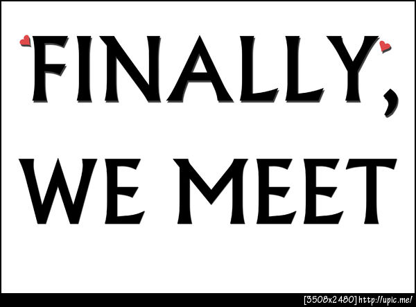 FINALLY WE MEET
