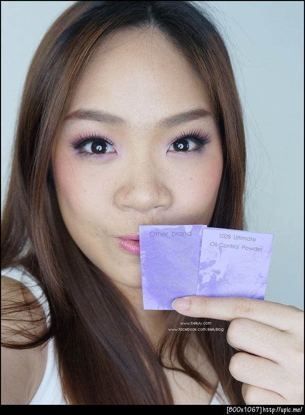 รีวิว แป้ง 1028 ultimate oil control powder_before after_bellyly