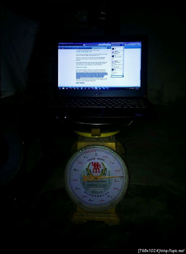 ชั่งน้ำหนัก notebook ใหม่ cc @pingz