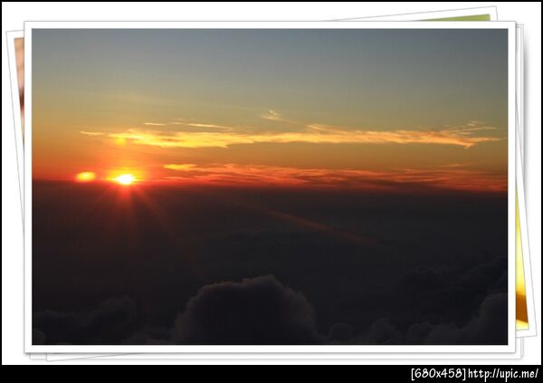 sunset from the plane