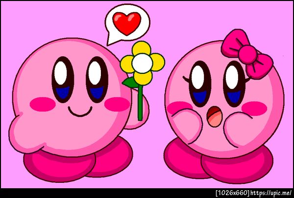 Kirby Give Flower for Kirrie