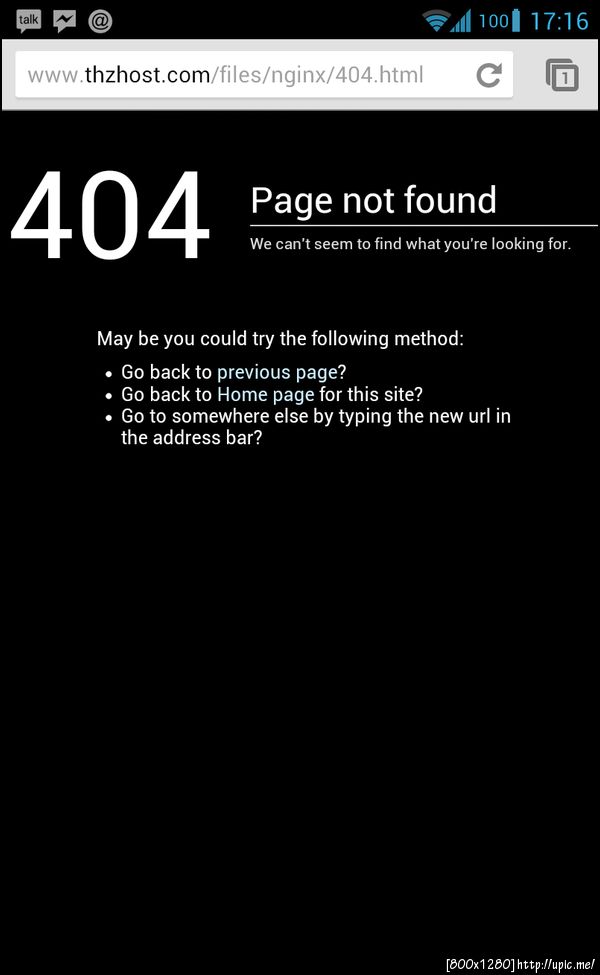 หน้า 404 ใหม่ของ thzhost และเว็บในเครือ :)