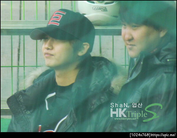Add caption here110224 Young Saeng at M4's MV Shooting with Baseball Team