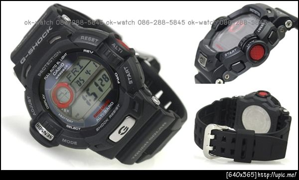 G-9200-1DR, G-9200-1, G-9200-1DR ราคา, G-Shock RISEMAN,นาฬิกา CASIO G-Shock, RISEMAN - TWIN SENSOR 