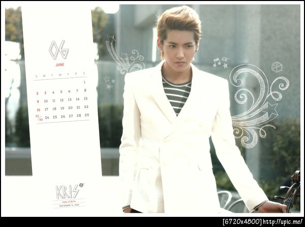[Pic Scan] EXO 2013 Calendar It's Show Time #Kris [Scaned by : kaibaby0114的分] 29P