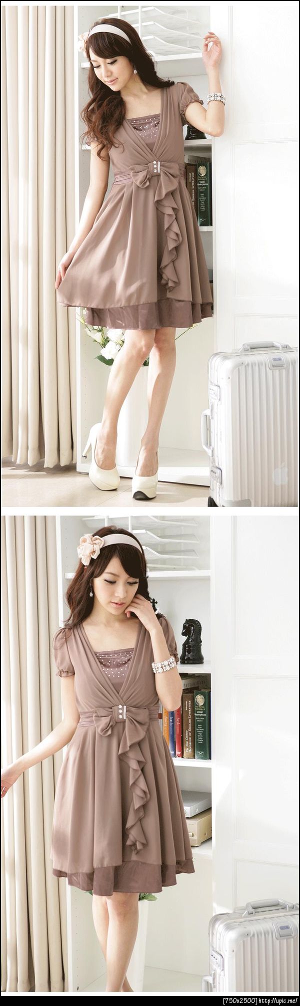 ชุดราตรีเดรสแฟชั่นเกาหลีคนอ้วน