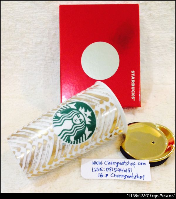 StarbuckUSA#Gold Chevron Double Wall Traveler, 12 fl oz ราคา 2,100บาท พร้อมกล่องของขวัญแดงค่ะ เป็นlimited edition ในBrilliant Collection,Updateแก้วใหม่ๆล่าสุด#ขายStarbucksUSA#StarbucksLimitedEdition#StarbucksUSAรุ่นหายากlimited #ของแท้ทุกใบใหม่ไร้ตำหนิ