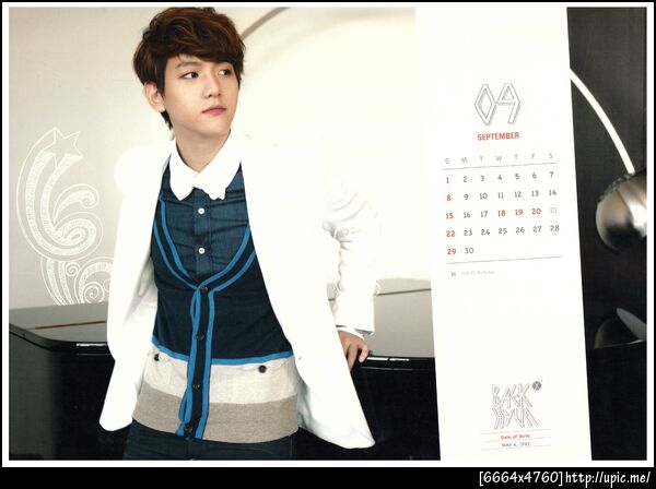[Pic Scan] EXO 2013 Calendar It's Show Time #Baekhyun [Scaned by : kaibaby0114的分] 29P