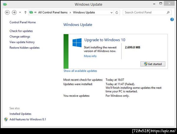 Get Upgrade Window 10