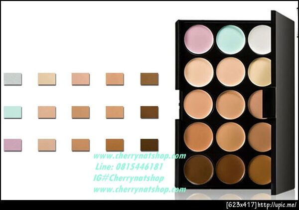 cherrynatshopขายพาเลทคอนซีลเลอร์15เแดสีปกปิดขั้นเทพ,พาเลทคอนซีลเลอร์ปกปิดดีมากๆ