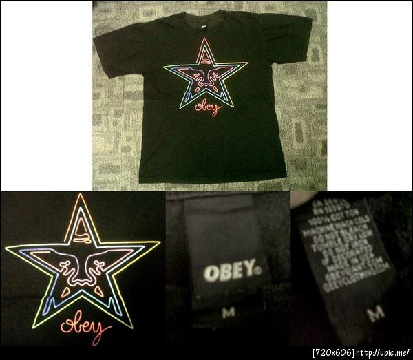 เสื้อ Obey สกรีนโลโก้ด้านหน้าเต็มๆ ผ้านิ่มมาก สีดำ ไซท์ Mฝรั่ง ขนาด อก21 ยาว29 สภาพ87% ราคา450บาท