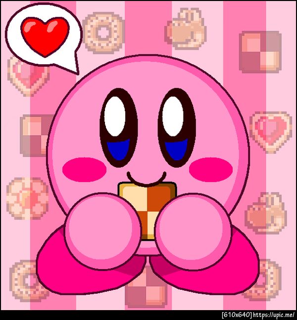 Kirby Eating Cookies