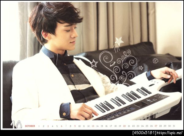 [Pic Scan] EXO 2013 Calendar It's Show Time #Chen [Scaned by : kaibaby0114的分] 29P