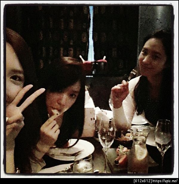YulTi celebrate Yoona's birthday! It's from Taeyeon's Instagram 130530 #YulTi