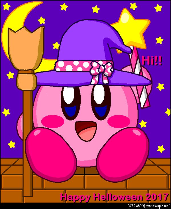 Happy Helloween 2017 Witch Kirby