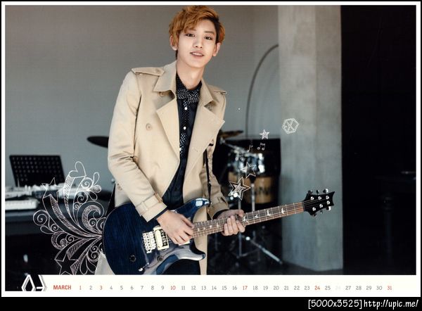 [Pic Scan] EXO 2013 Calendar It's Show Time #Chanyeol [Scaned by : kaibaby0114的分] 29P