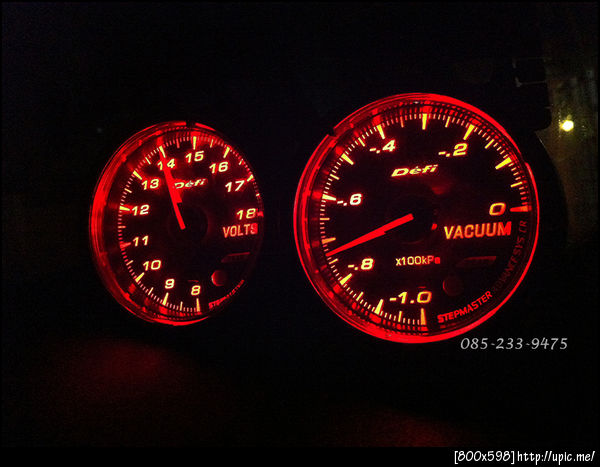 Defi advance CR ไฟแดง วัดแวคคั่ม วัดโวลต์