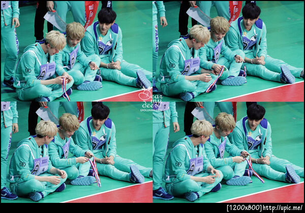 [Pic] 130128 Luhan Tao Suho Chanyeol Sehun at Idol Star Olympic [Deay My Deer] 4P