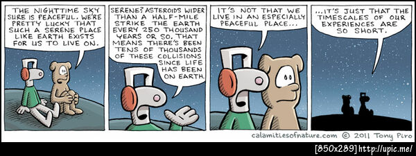 timescales of our experiences are so short