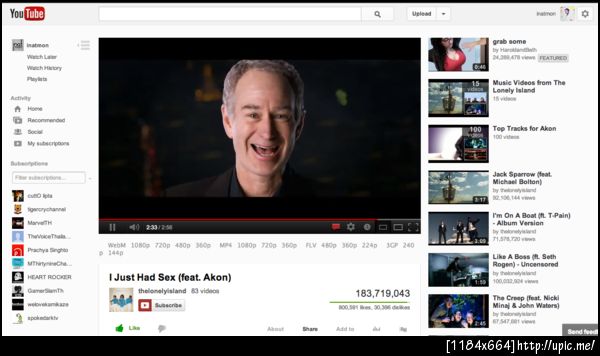 หน้าเว็บ Youtube ใหม่อีกแล้ว #2