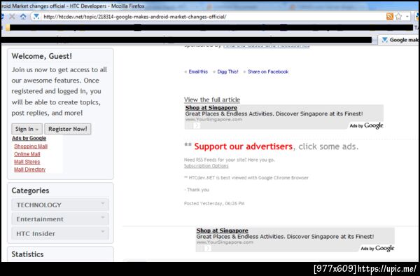 @tonawe ตัวแดงกลางจอเลยอะ บอกให้คลิก adsense งี้