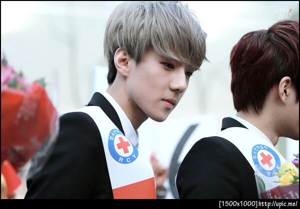 [Pic] 121202 Sehun at Red Cross Youth [Hyper Beat] 45P