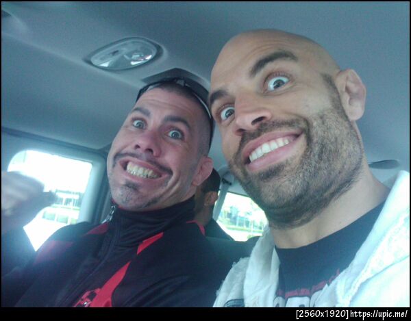 @jokerguymon and me on the way to weigh ins