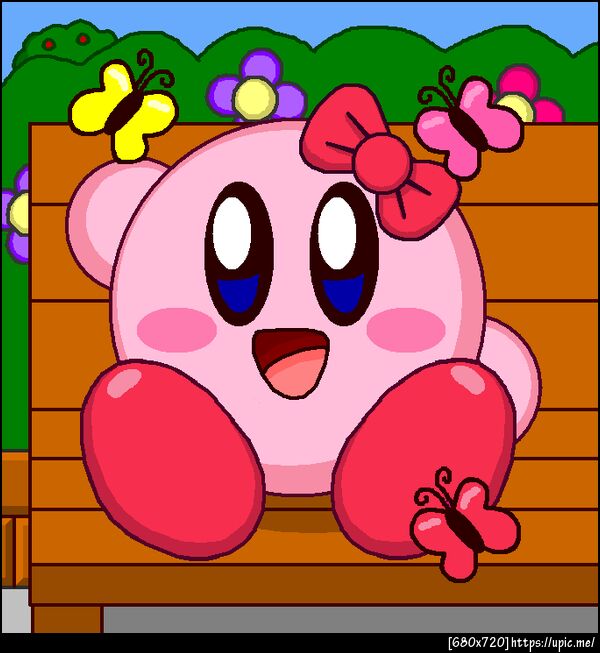 Bow Kirby Sitting 2 (SSB4 Colors)
